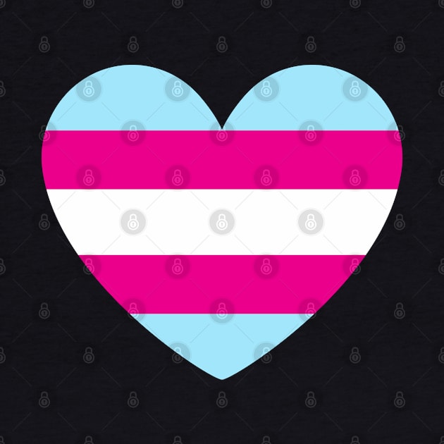 LGBT | Transgender Pride Flag Heart by s.hiro